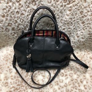 Tignanello black leather handbag